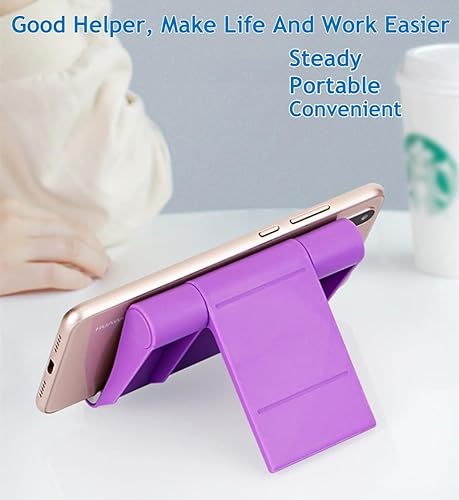 Miniatura 6 de JUSDIQIR Soporte ajustable portátil para teléfono celular, paquete de 2, ajuste universal para escritorio, tableta, compatible con la mayoría de