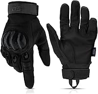 GloveStation Tactical Gloves Men Hard Knuckle Touchscreen Black Large - Motorcycle Shooting Airsoft Combat Protection