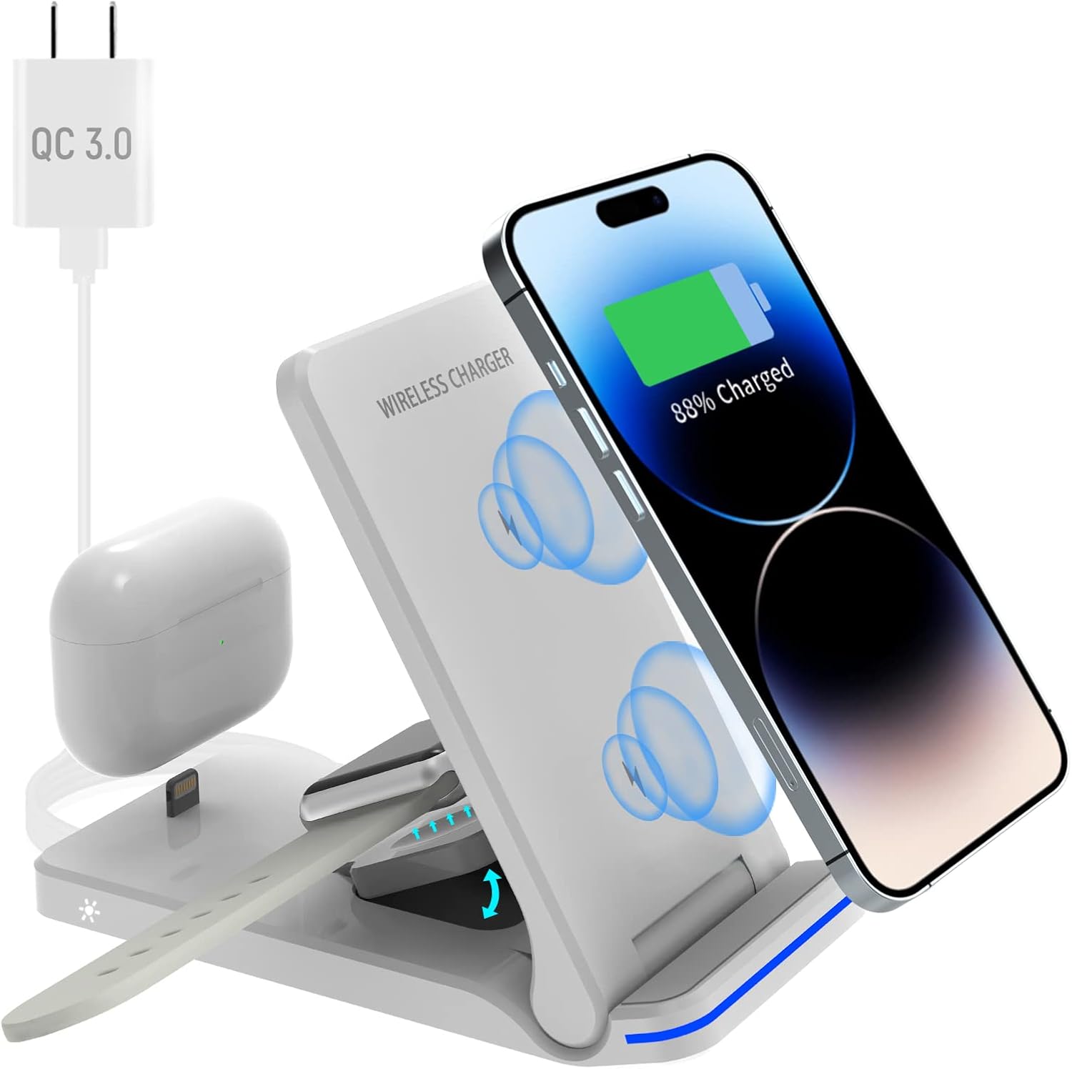 Foldable Wireless Charger for Apple Watch Series 8/Ultra/SE