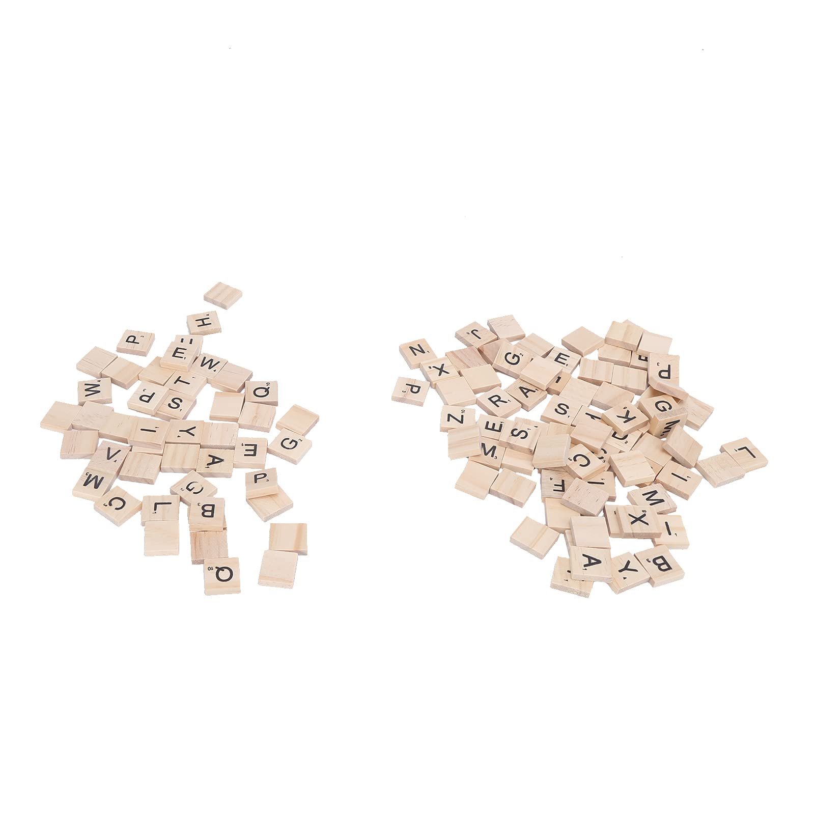 Carreaux de Lettres en Bois, 100 Pièces, Carreaux D'orthographe en Bois