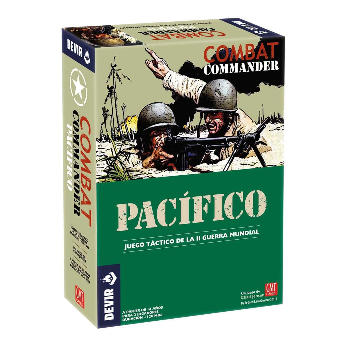 Devir - Combat Commander Pacífico, Juego de Mesa, Juego de Mesa de Estrategia, Juego con Amigos, Juego de Mesa 12 Años