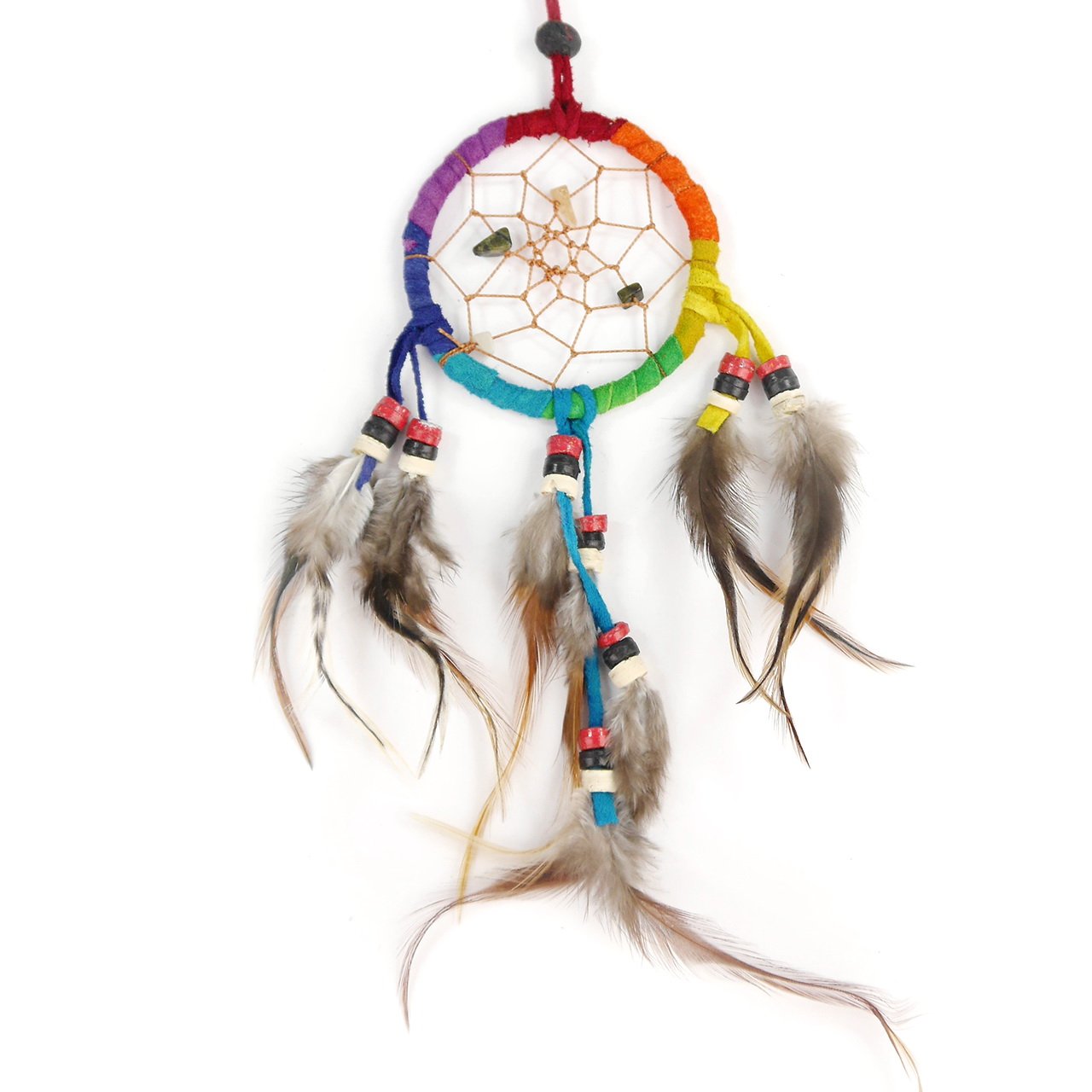 ART-CRAFT DC6S008 Traumfänger einfach Ø 6cm Rainbow