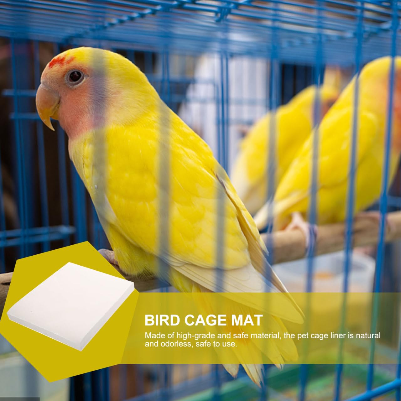 minkissy Doublure De Cage Oiseau Absorbante Non Tissé 13.78X9.84In Jetable Tapis Hygiénique Respirant pour Perroquet Protection Quotidienne