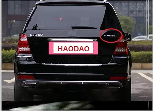 Miniatura 5 de Un-Branded Bluetec - Tapa de guardabarros, emblemas, emblema para Mercedes Benz AMG (negro brillante)