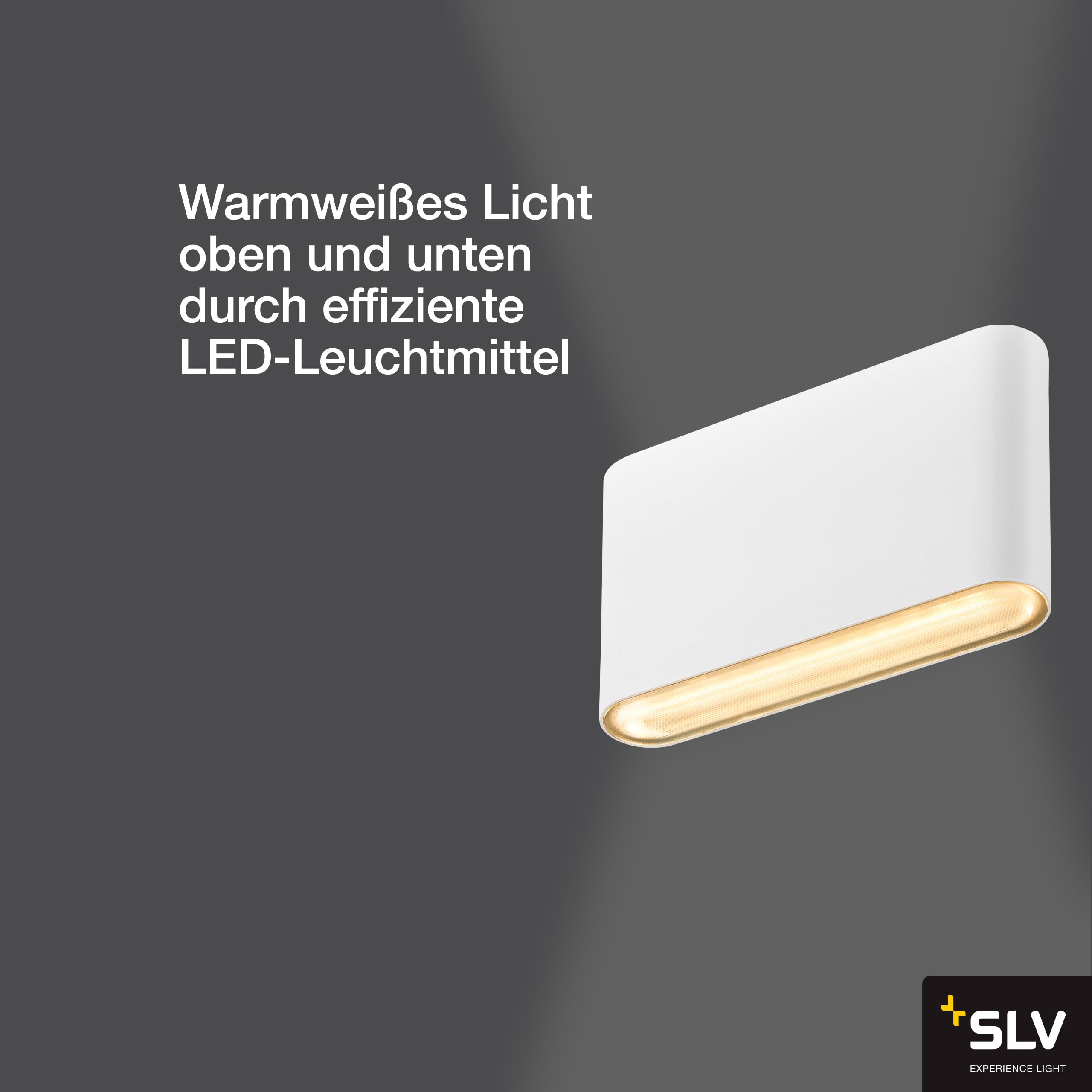 SLV OVAL 14 UP/DOWN | Lampada da parete per esterni, illuminazione esterna di pareti e ingresso di casa | 2700/3000 K, 6 W, bianco