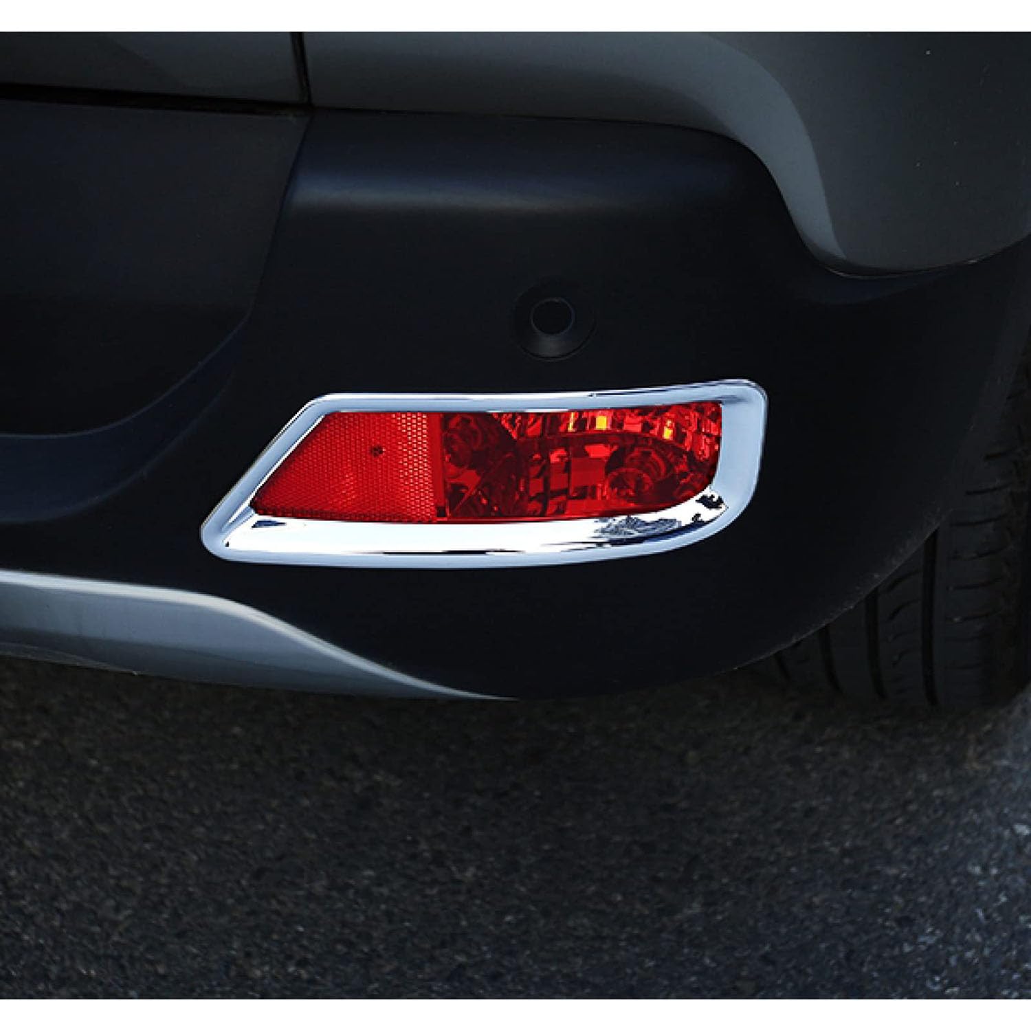 Car Tira Guarnición Cubierta Repuesto para Peugeot 3008 2013-2015,Portón Trasero Maletero Cubierta Retrovisor Tira Moldura Decoración Pegatina