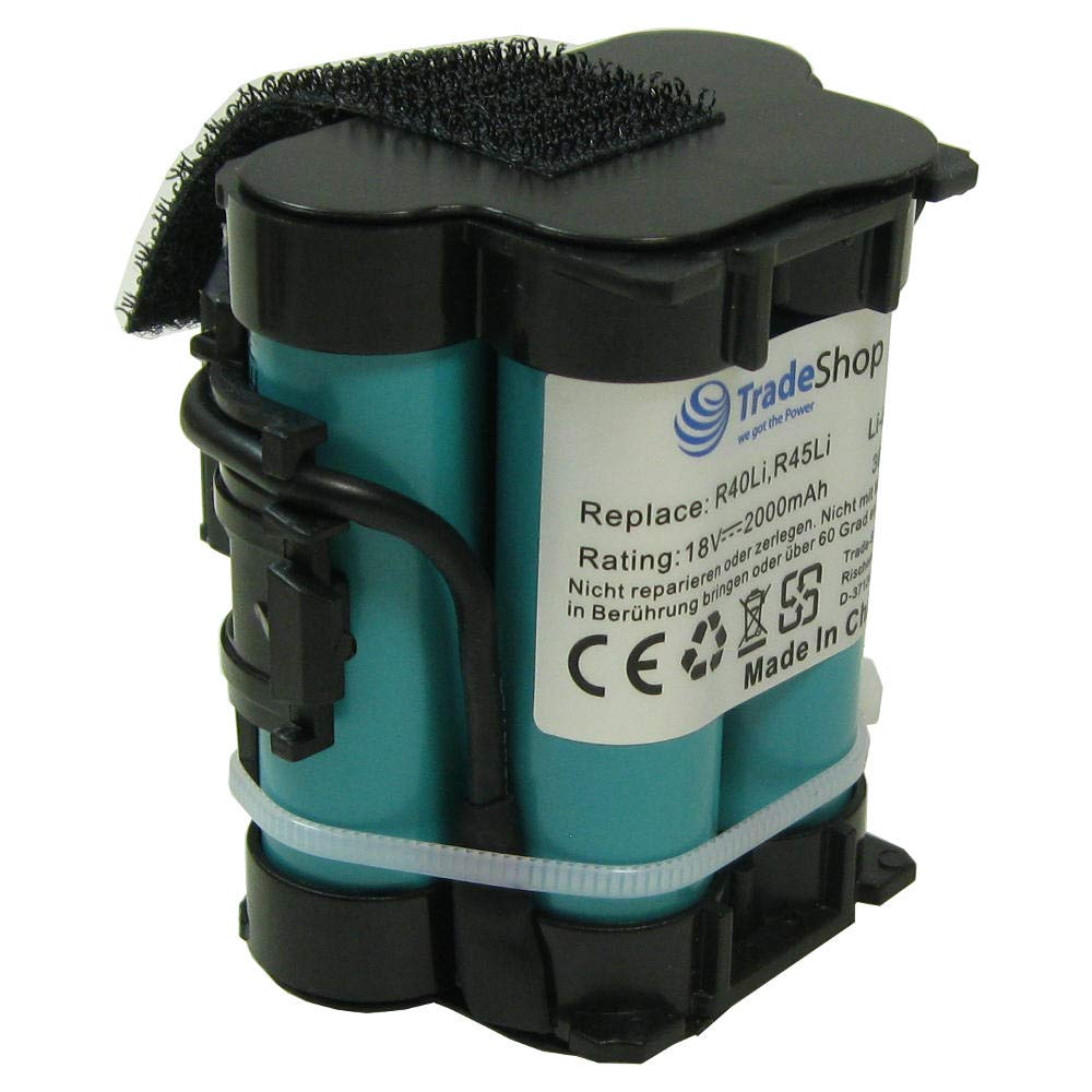 Trade-Shop Premium Li-Ion Battery 18V 2000mAh Compatible with Gardena Robotic Lawnmower R38Li R50Li R75li R40Li R45Li R70Li R80Li R80 LI 124562 Flymo Robotic Lawnmower 1200R Husqvarna Automower 105