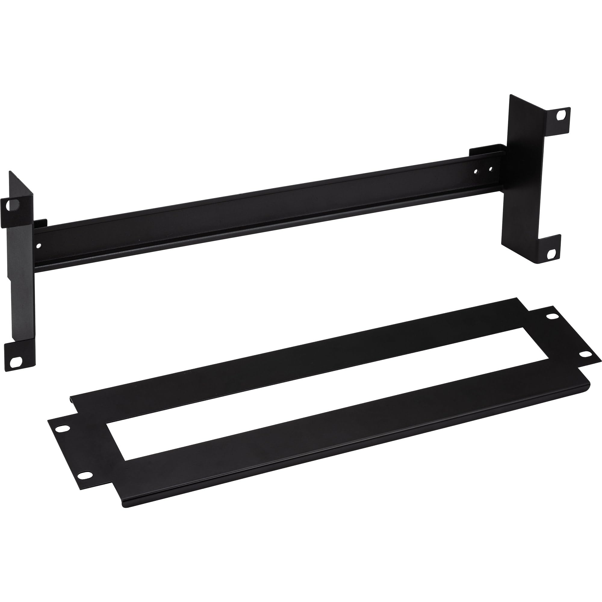 InLine 19106B - Regleta con interruptor (19", 3U, con carril), color negro