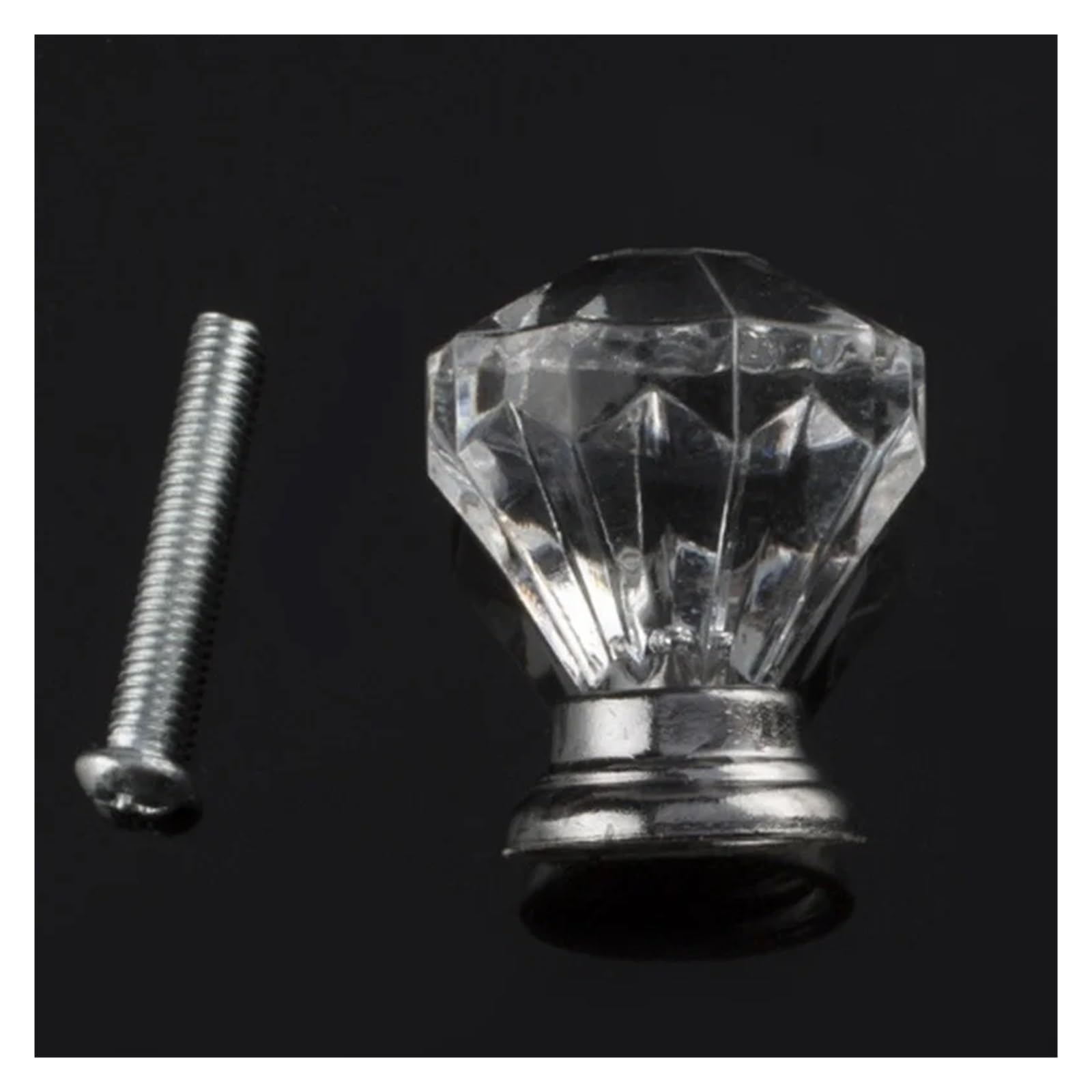 Pomelli per Porta 10 PZ 30mm Cristallo Trasparente Maniglia Dell'armadio Cassetto Comodino Comodino Mobili Maniglia Pull Manopole Kit Manopole Della Porta