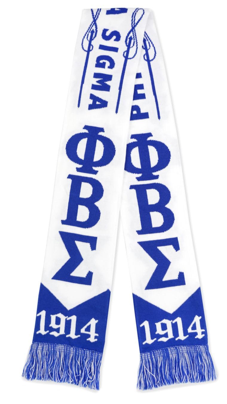 Phi Beta Sigma M7 Scarf White