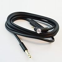 Vista 6 de Cable de audio de repuesto con micrófono en línea y control compatible con auriculares Beats Solo, Studio, Pro, Detox, Wireless, Mixr, auriculares