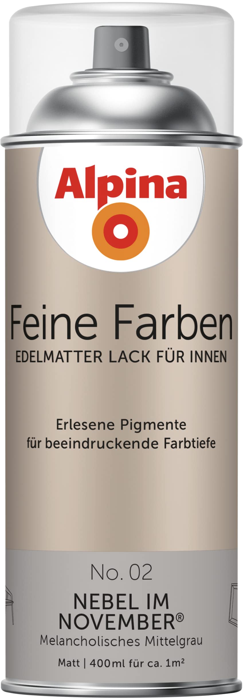 Alpina Feine Farben Sprühlacke No. 02 Nebel im November – 400 ml