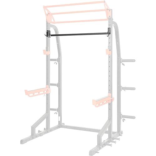 Sunny Health & Fitness Power Cage Squat Rack Upgrade Attachments, Dip Bar, Plate Bar Holder, Belt Squat, J Hook, Lat, Adapter, U Ring, Pull Up Bar, Landmine, Captain's Chair, Tricep Rope For Home Gym