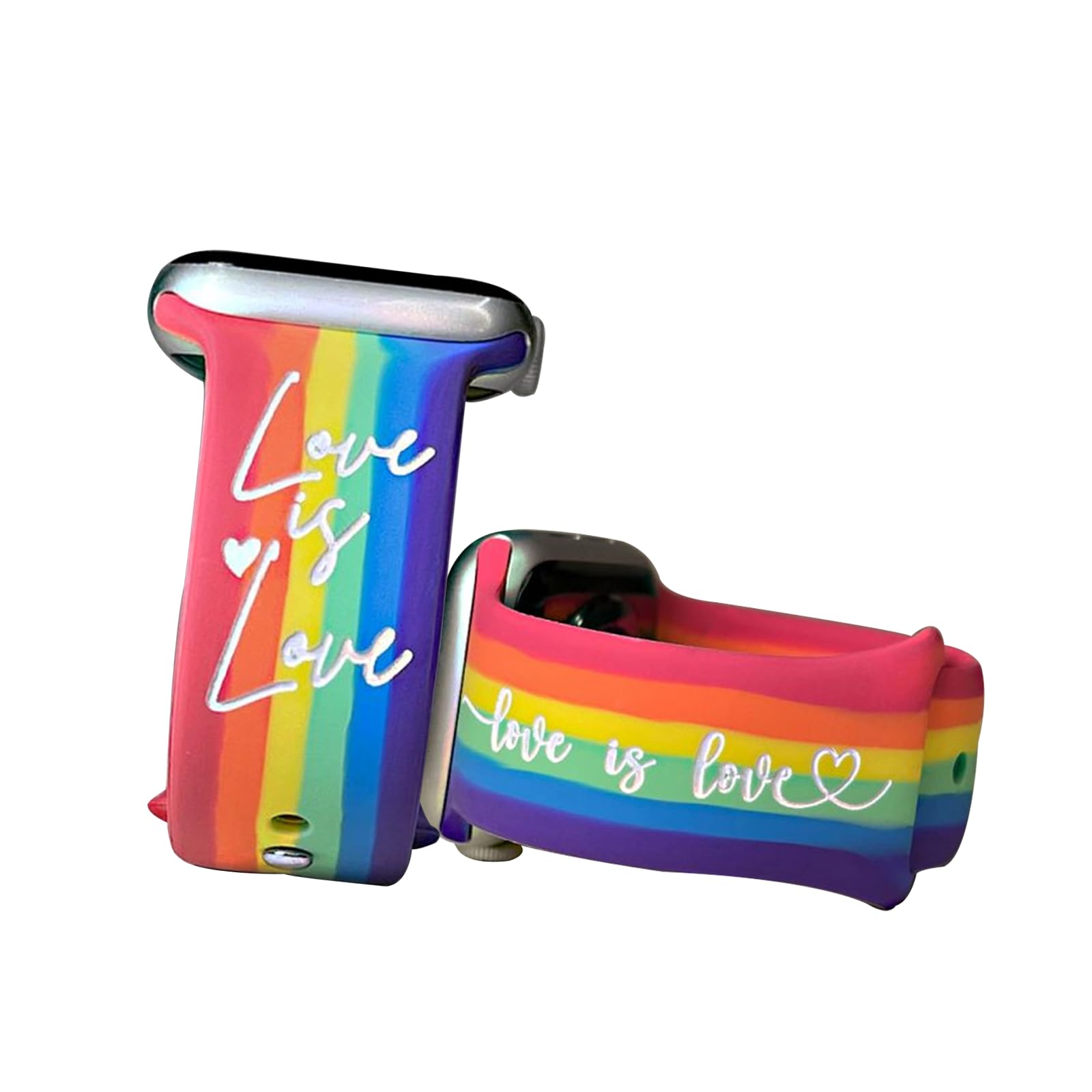 Valentine'S Day Personalized Bands, Engraved Silicone Bands Compatible 38 Mm 40 Mm 41 Mm 42 Mm 44 Mm 45 Mm 49 Mm Sport Band Replacement Compatible With Iwatch Collection 87Se654321 (Love is love.)