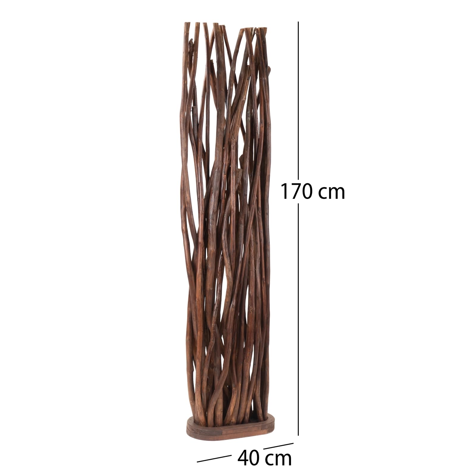 Vente-unique - Kamerscherm 3-delig van rotan en bamboe TELIE - B.135 x H.180 - Naturel