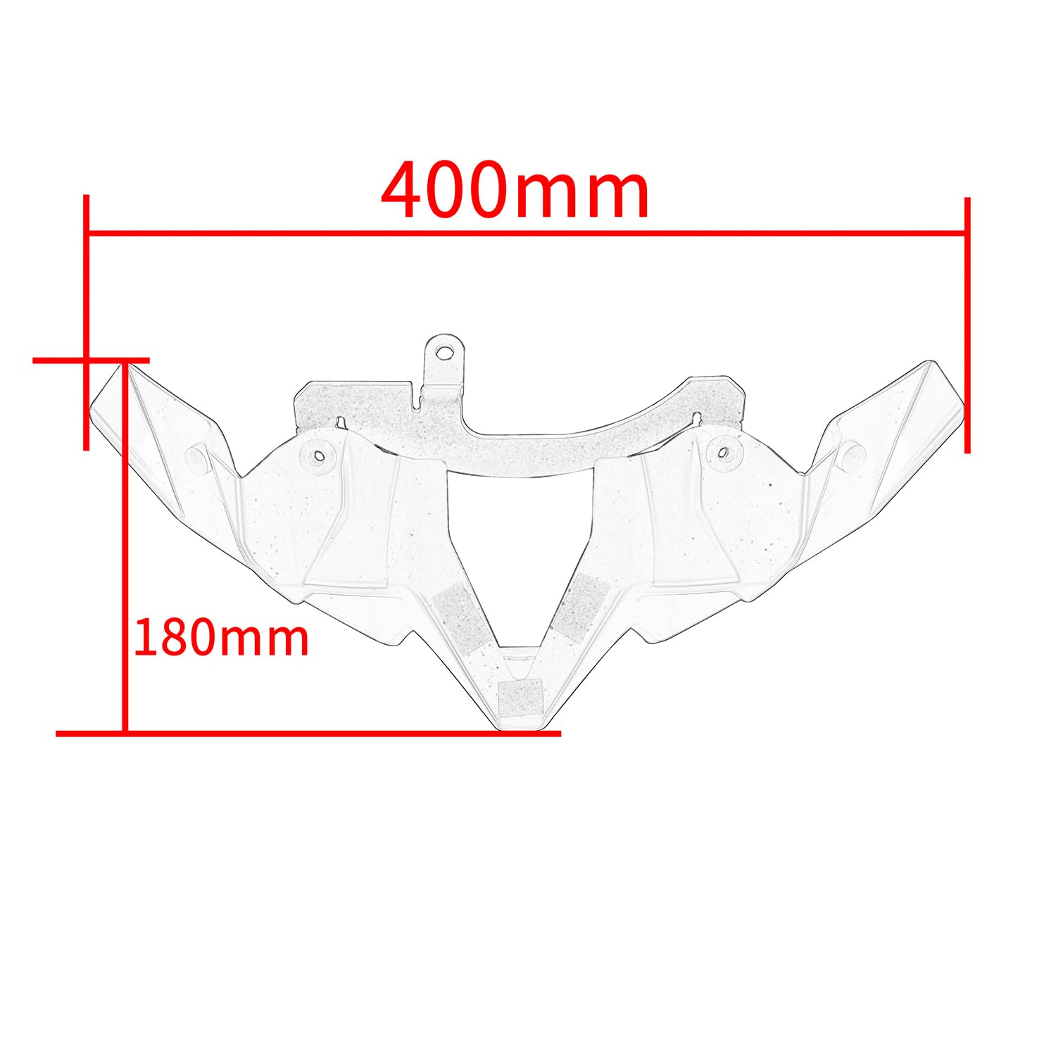 Motorrad Untere Vorderrad Schnabel Nasenkegel Abdeckung fur Z900 Z 900 2020 2021 2022 2023 2024 Scheinwerferverkleidung Aerodynamisches Winglets Verkleidungs Dekorationsset (Schwarz)