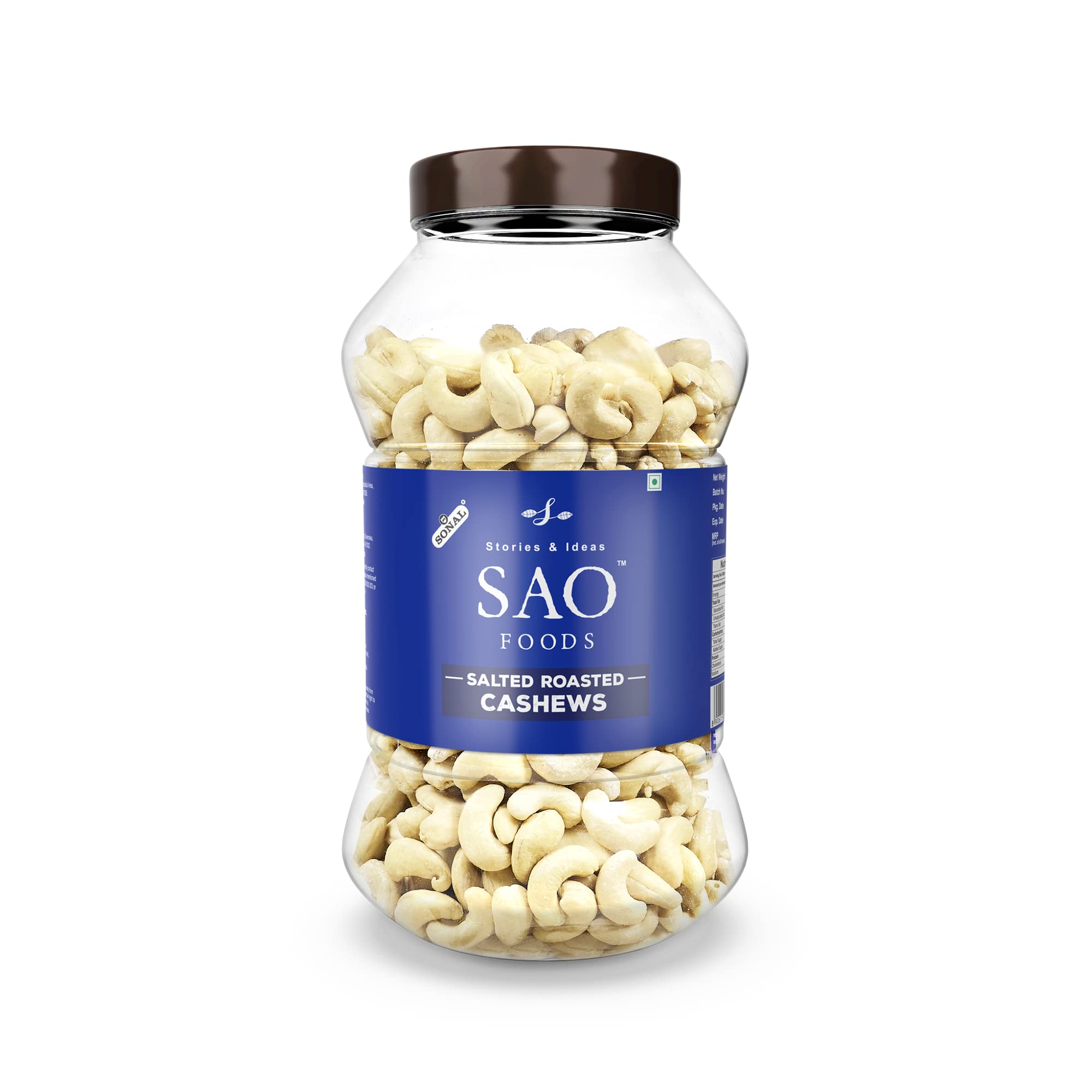 SAO Foods Roasted & Salted Cashews - 1 KG | Crispy & Crunchy Healthy Dry Fruit Snacks, Family Pack | Premium Roasted Kaju, Perfect for Anytime Snacking (B09WRK6Z16) Amazon Price History, Amazon Price Tracker