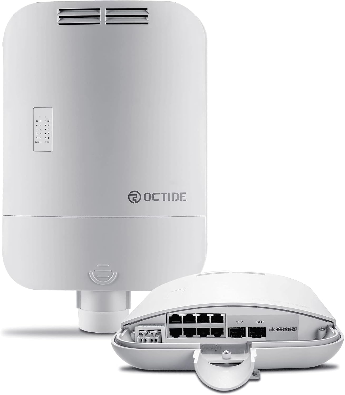 Amazon.com: Octide Outdoor Weatherproof PoE Switch, with 8×Gigabit Poe ...