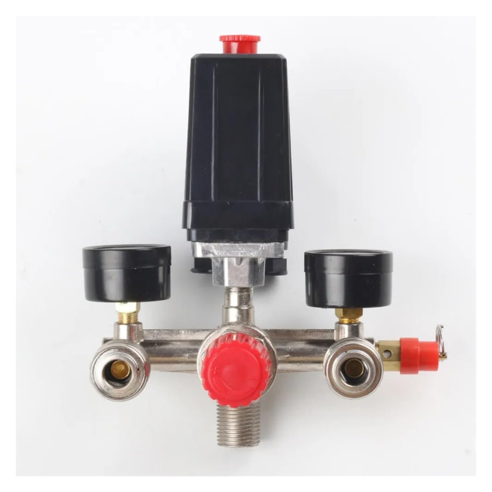 Kit de Control válvula conmutación presión del compresor aire CA 90-120PSI, medidores reguladores colector interruptor Vertical, seguridad