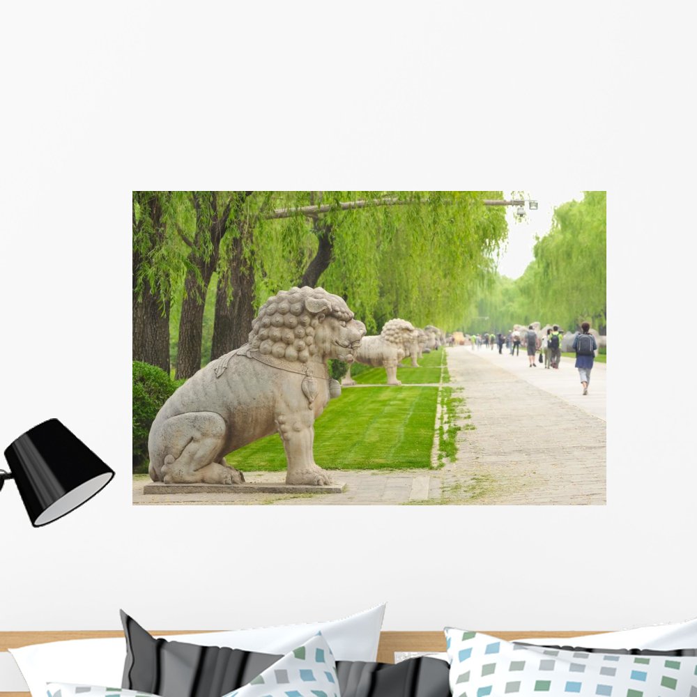 Wallmonkeys Ming Tombs Mausoleum Wall Mural Peel and Stick Graphic (36 in W x 24 in H) WM362320