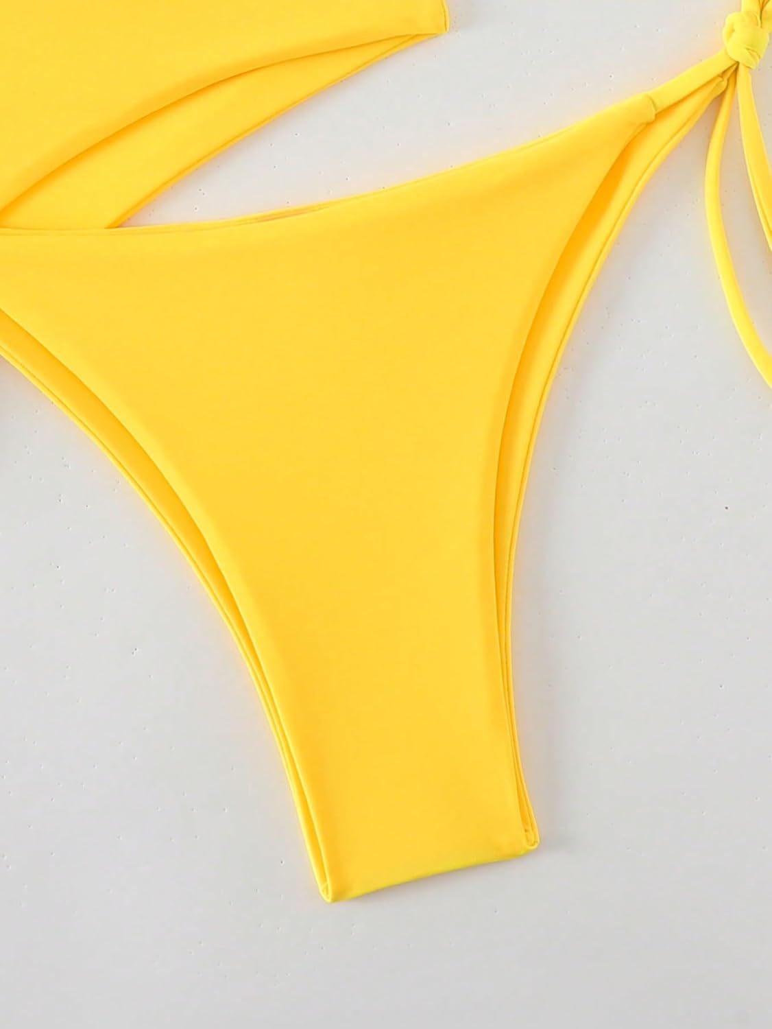 Sexy Solid Women Summer Beach Solid Color Backless Tie Bikini Set Bikini Set Swimsuit