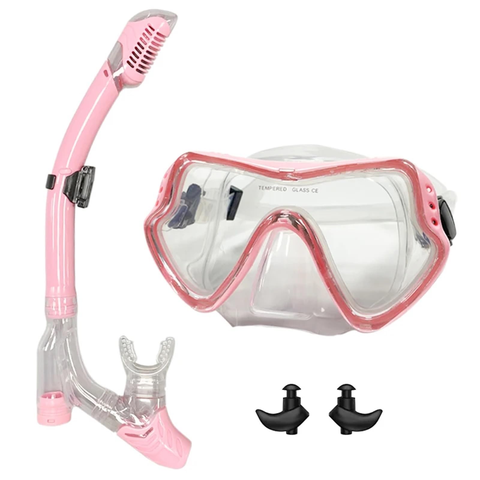 okulary do nurkowania Maska do nurkowania Profesjonalna maska ​​do nurkowania i fajki Gogle do nurkowania Okulary do nurkowania Pływanie Łatwa rurka oddechowa Maski do nurkowania(306398pink 3)