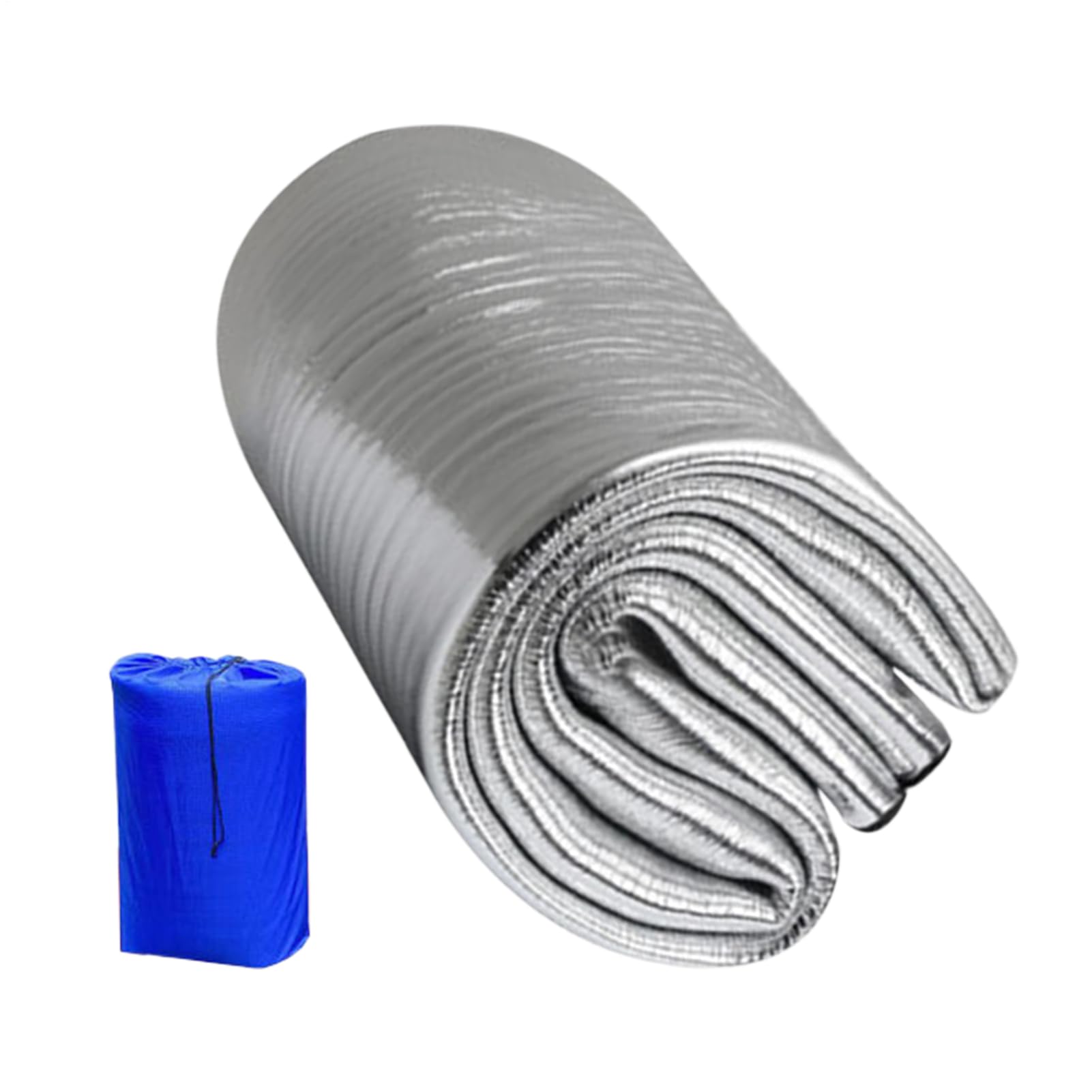 Camping Mattress โ Sleeping Mat, Outdoor Pad | Waterproof Insulated Foam PVC Aluminum Layer 200x200cm 6.5x6.5ft Lightweight Foldable Ground Cover For Tent Beach Picnic Lawn Park Hiking Backpacking Tra