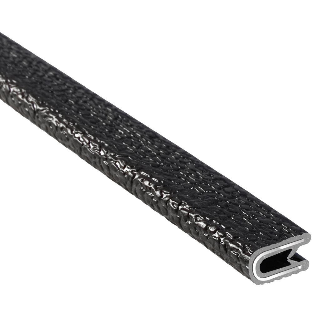 Flаѕh Dеаlѕ - 60% оƒƒ TRIM-LOK Edge Trim - Fits 1/8inch Edge, 9/16inch Leg Length, 250' Length, Black, Pebble Texture - Flexible PVC Edge Protector for Sharp/Rough Surfaces, Easy to Install