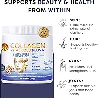 Vista 6 de Vital Life - Polvo de péptidos de colágeno + 17 súper ingredientes, 1.6 libras (paquete de 6), sabor a vainilla, apoya el cabello, la piel
