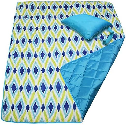 DOZZZ Waterproof Sand Proof Picnic Blanket Foldable Compact Mats for Camping Beach Outdoor Park Grass Travel Festival Sporting Events