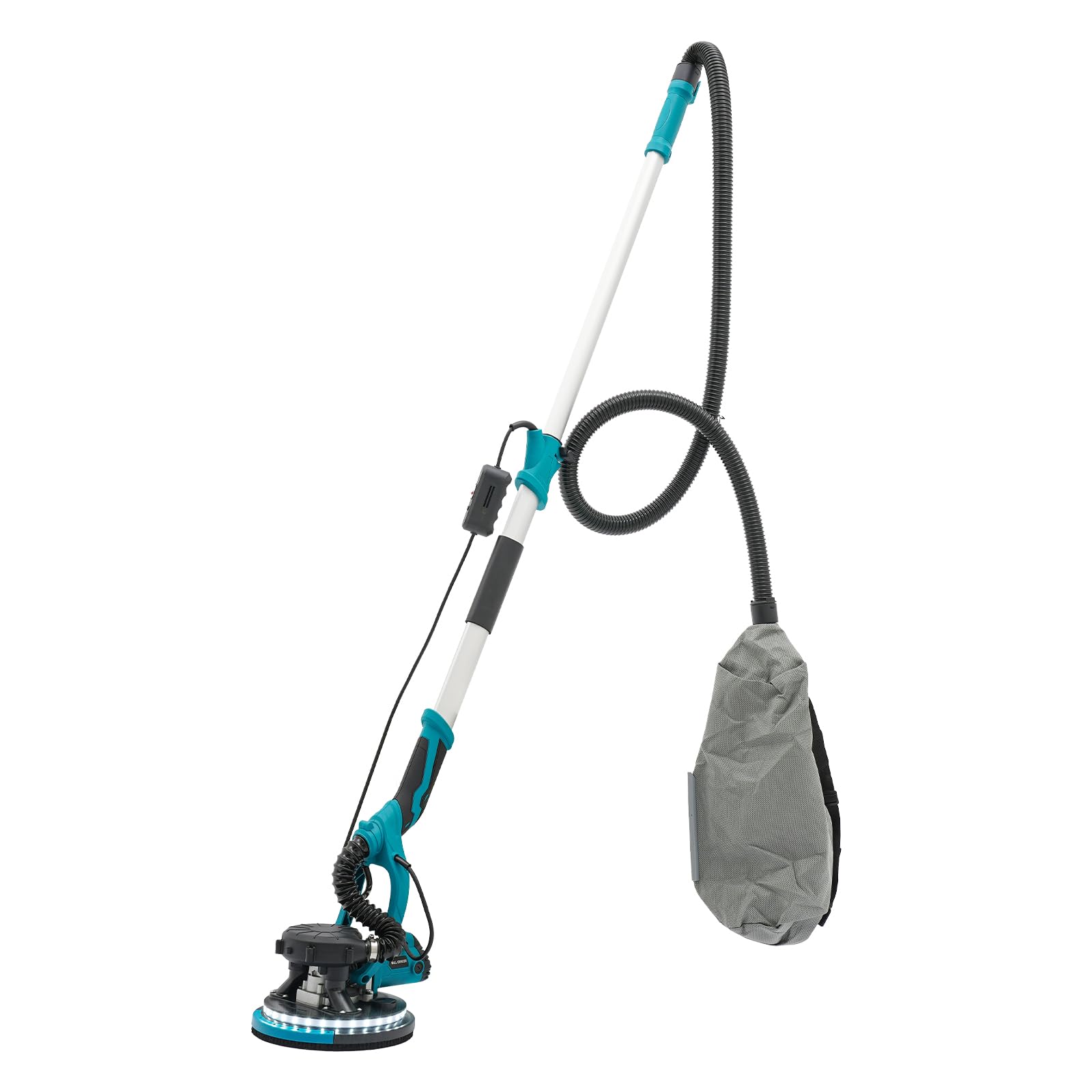 Electric Drywall Sander with Dust Collection Bag, Foldable Handle & Variable Speed 800-1800 Rpm, for Home Decoration, Decoration Companies, Property Management