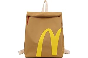 Funny McDonalds Bag Backpack - Classic Large Capacity Paper Bag Cute Shoulder...