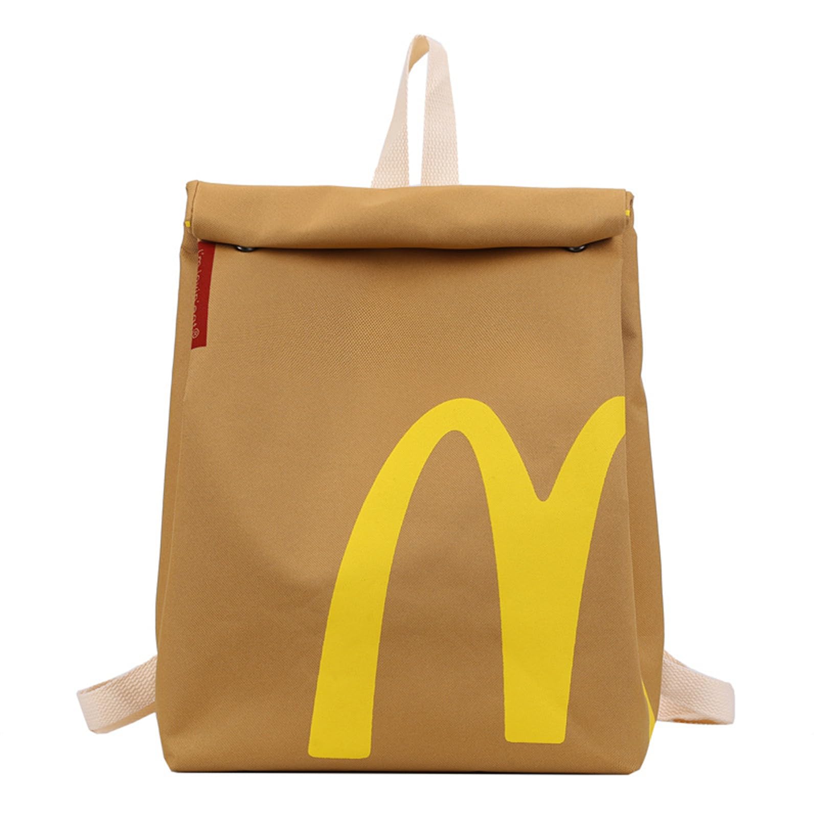 Funny Paper Backpack Classic Large Capacity Bag Cute Shoulder Bag Casual Canvas Backpack Notebook Bag