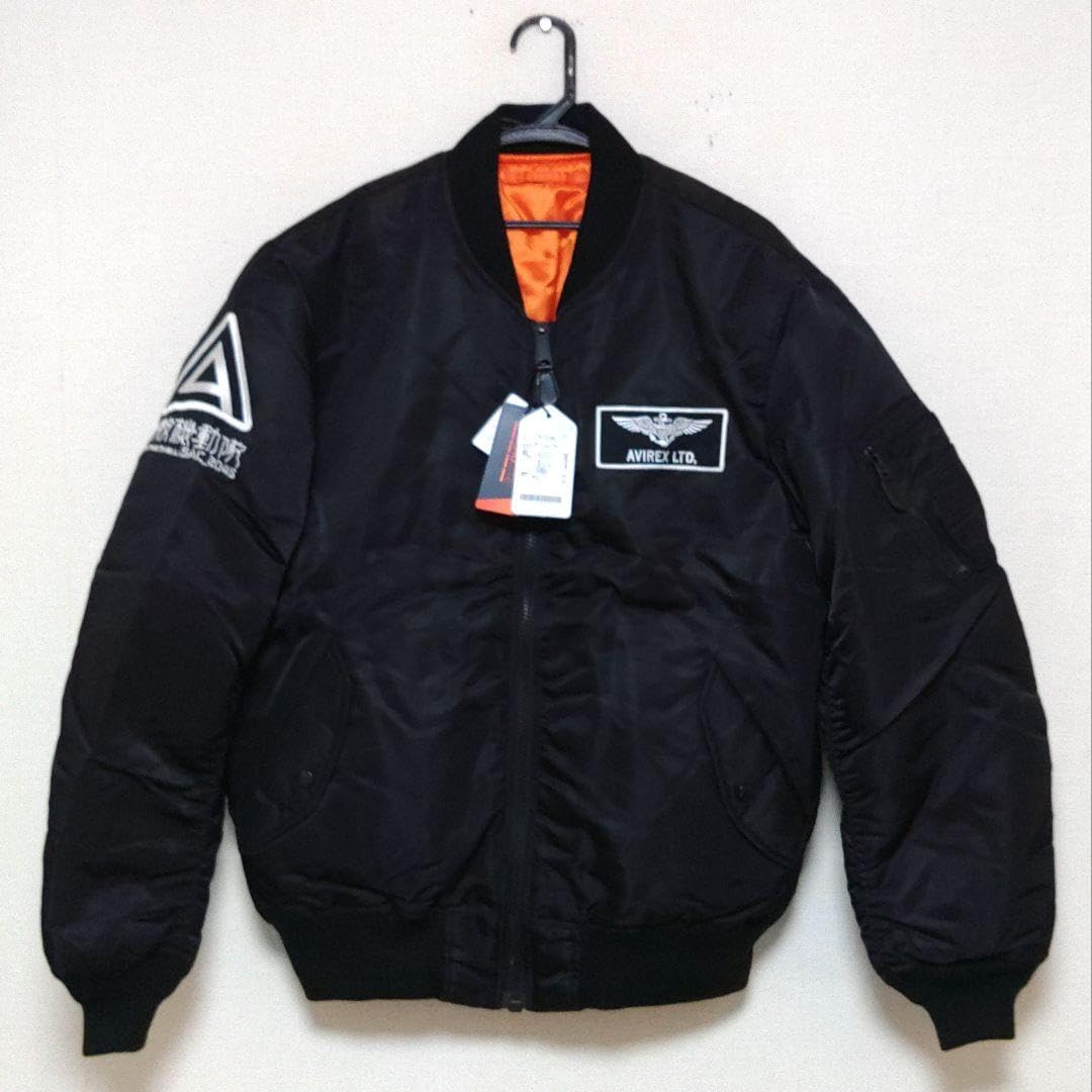 Amazon.co.jp: AVIREX×攻殻機動隊 SAC_2045 限定 コラボ MA-1黒XL