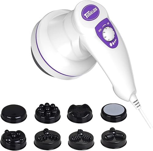 Masajeador de celulitis portátil, máquina de esculpir el cuerpo, masajeador de drenaje linfático, masajeador de vientre con rodillo Lipo para grasa