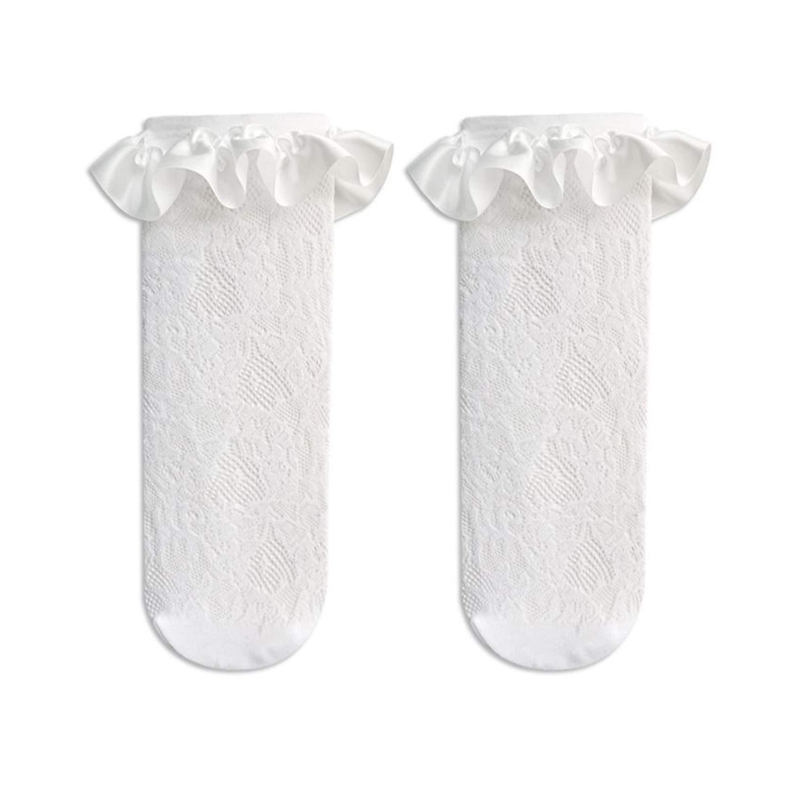 Chaussettes dentelle blanche femme finies les frictions en chaussures avec la maille respirante