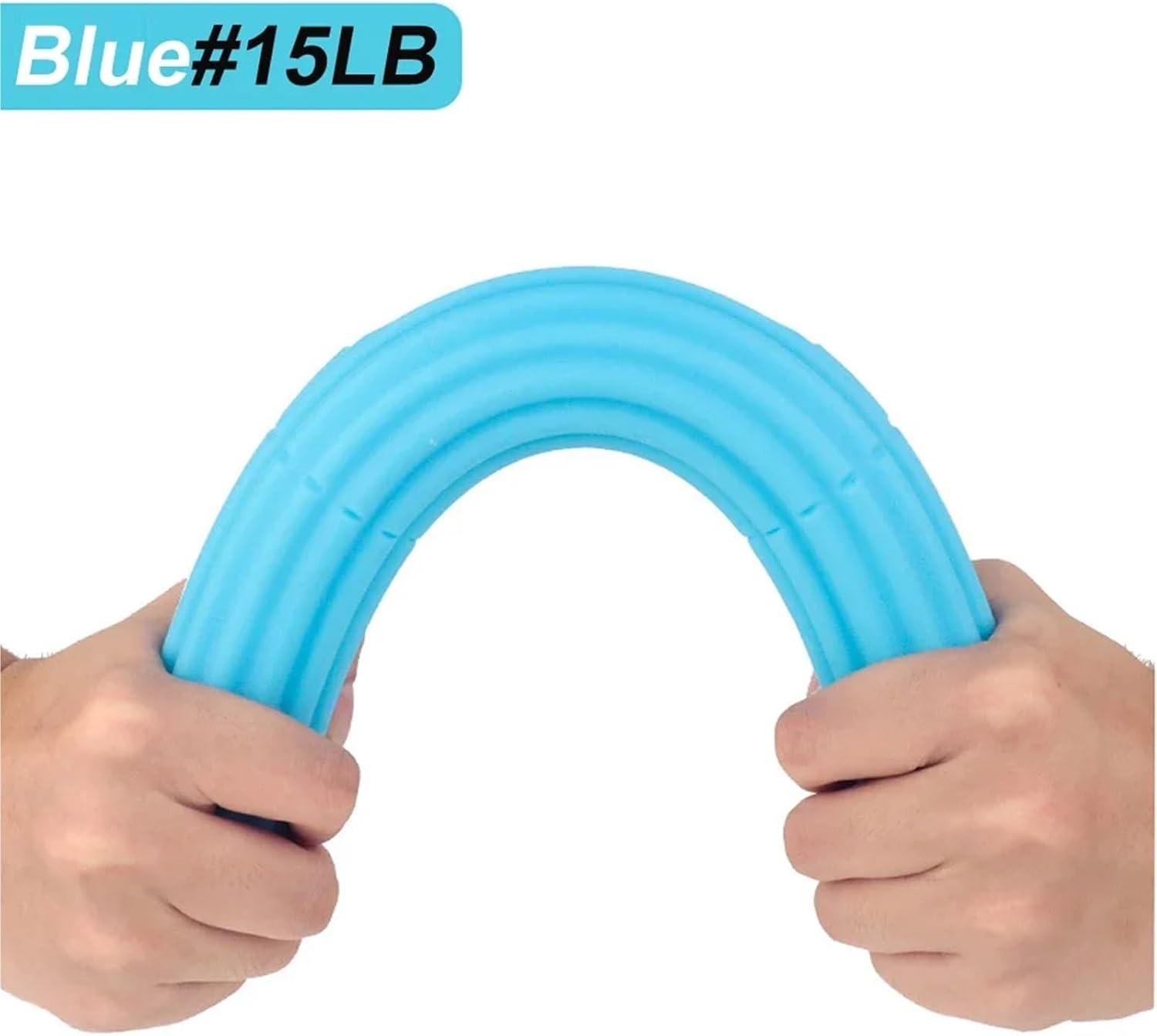 Flex Therapy Bar 4Pcs Physical Therapy Flexible Twist Bar Rod Hand Wrist Exerciser Bars Silicone Different Resistance Strength Training Tools for Tendonitis, Wrist(Blue-15LB)