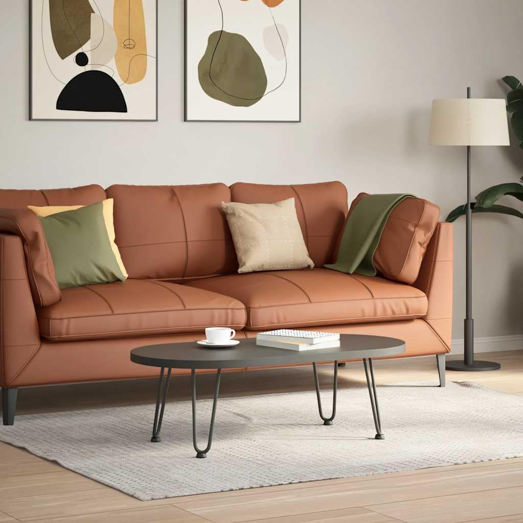Patas de horquilla para mesa de café, 4 unidades, color antracita, 30 cm, acero macizo, patas de muebles, altura regulable, con tornillos, para estructuras de mesa estables y muebles de