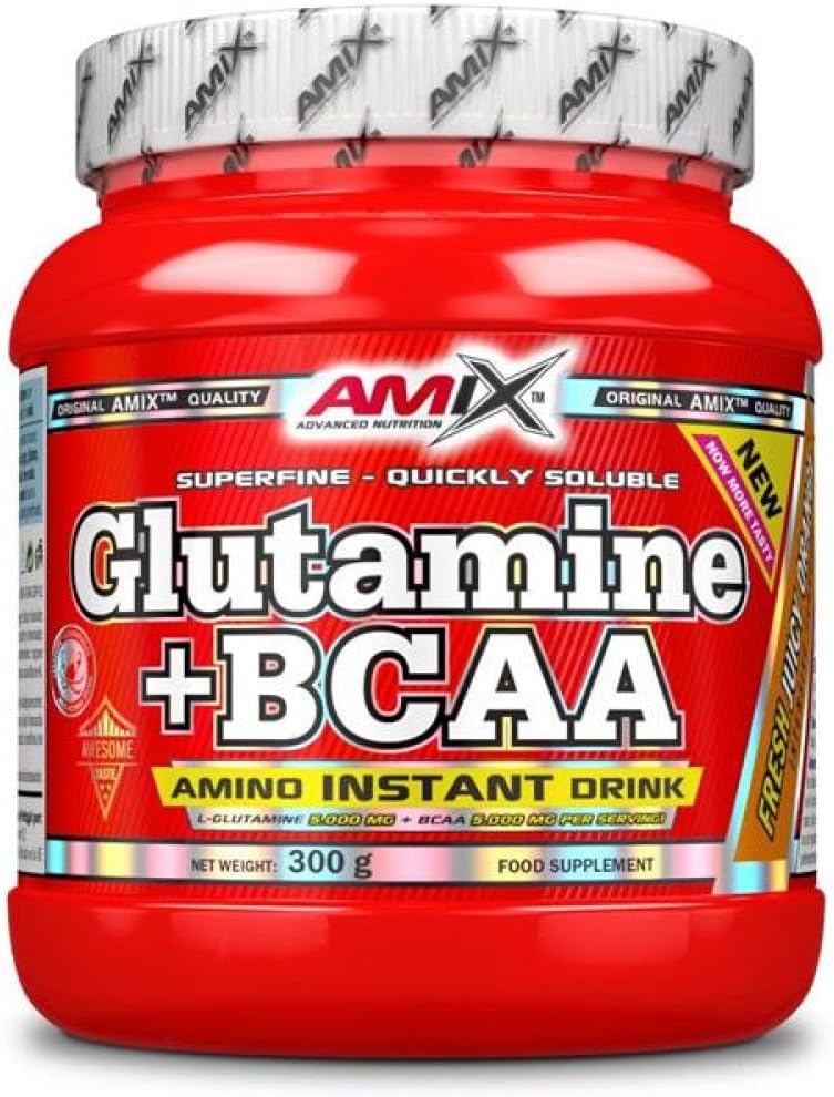 Nutrition – glutamina + BCAA – 300 g naranja