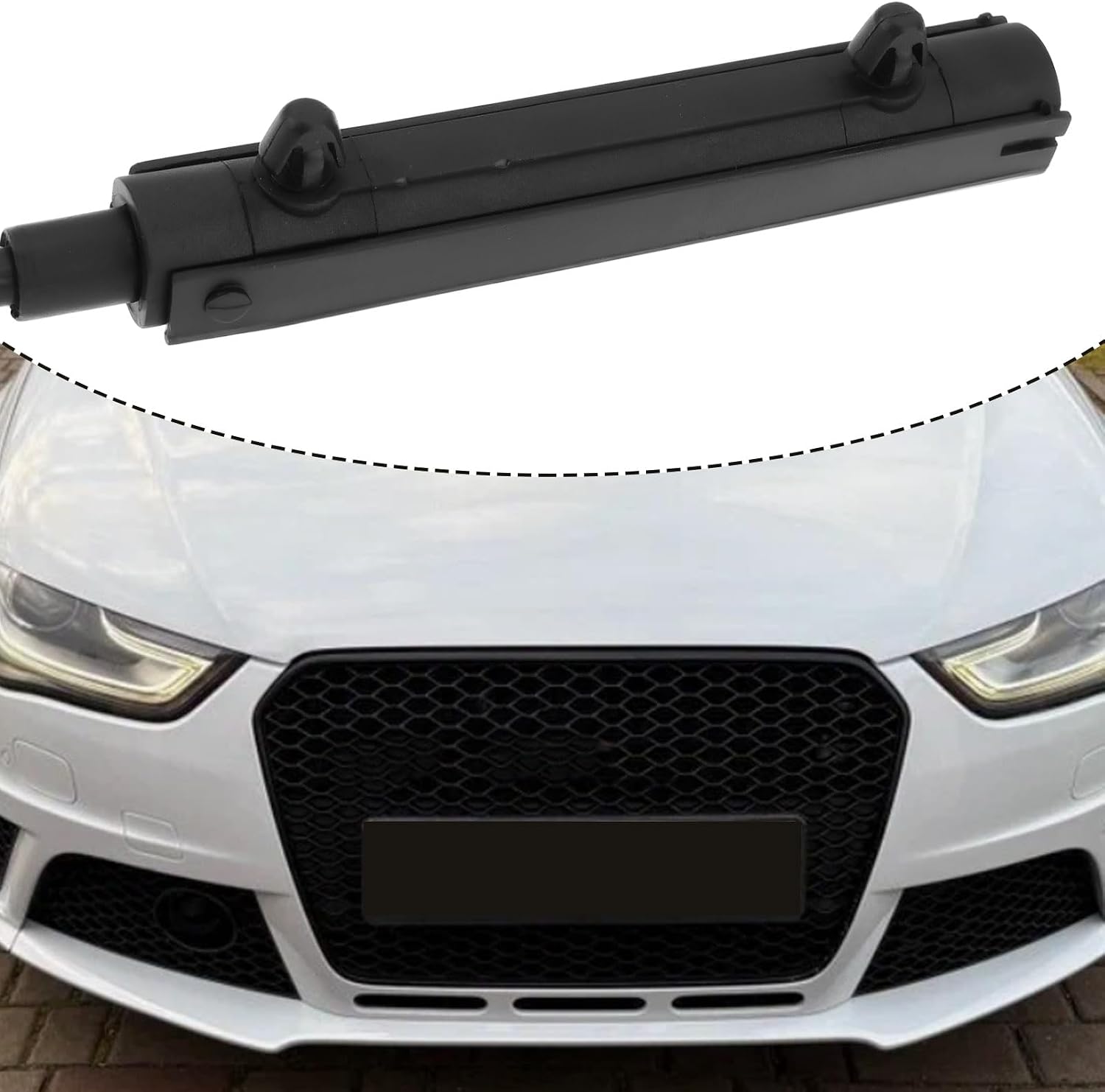 SING F LTD 2Pcs Car Rear+Front Hood Lock Latch Release Cable 8T1823535 8T1823531 Compatible with Audi A4 S4 RS4 B8 2008-2015