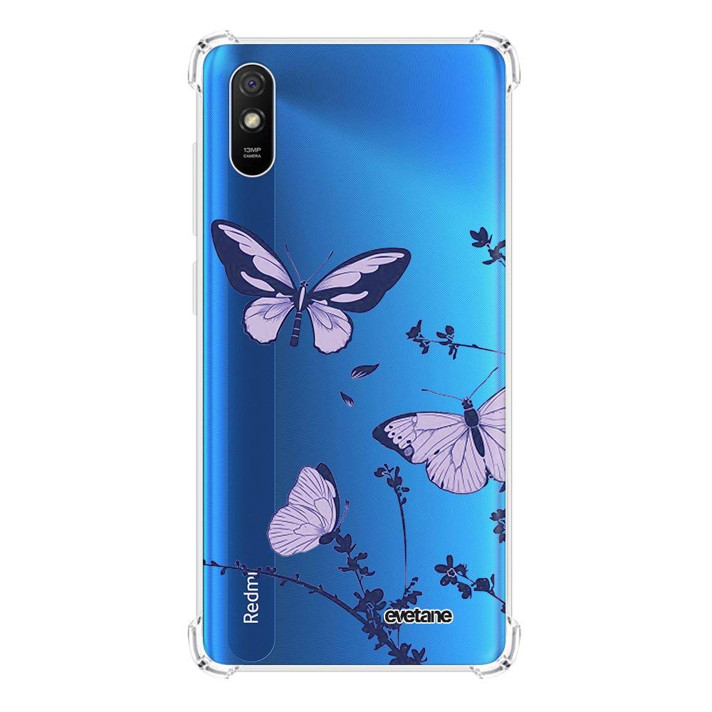 Funda Xiaomi Redmi 9A de mariposas ideal para proteger tu teléfono en paseos y viajes urbanos 7
