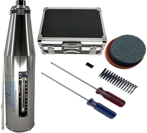 Resiliómetro portátil Probador de martillo de rebote de hormigón Prueba de martillo de rebote NDT con rango de prueba 10 a 60Mpa 2.207J Energía de