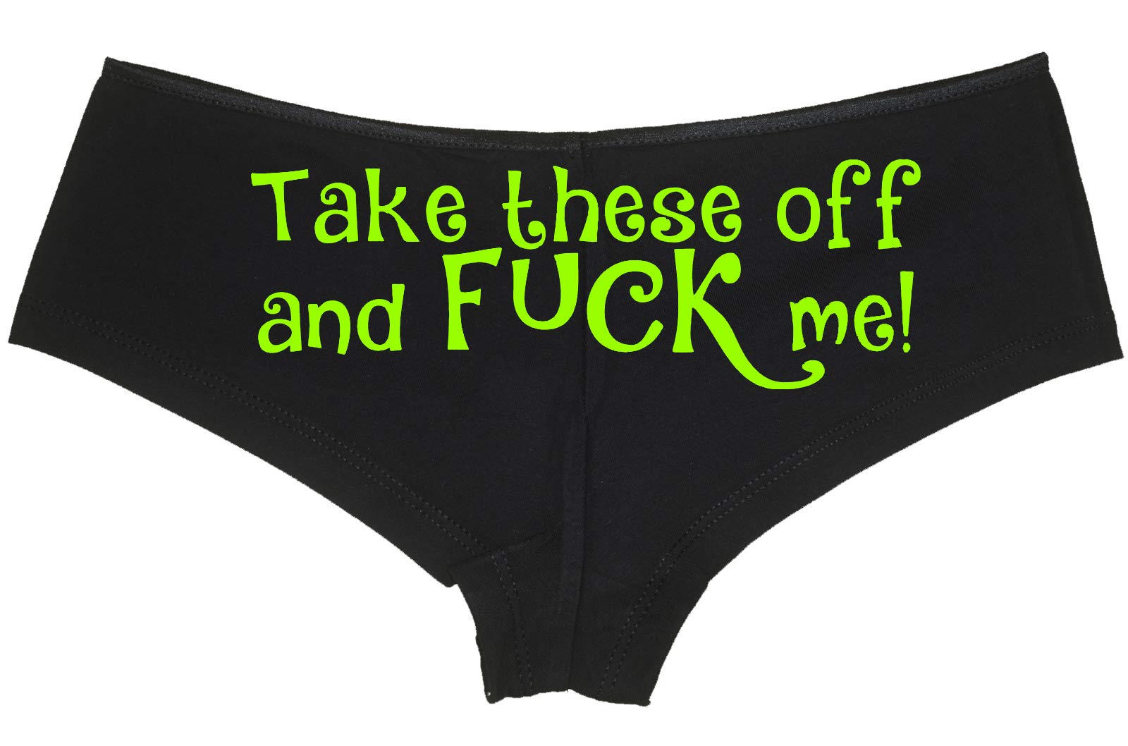 Knaughty KnickersTake These Off and Fuck Me sexy slutty underwear black panties