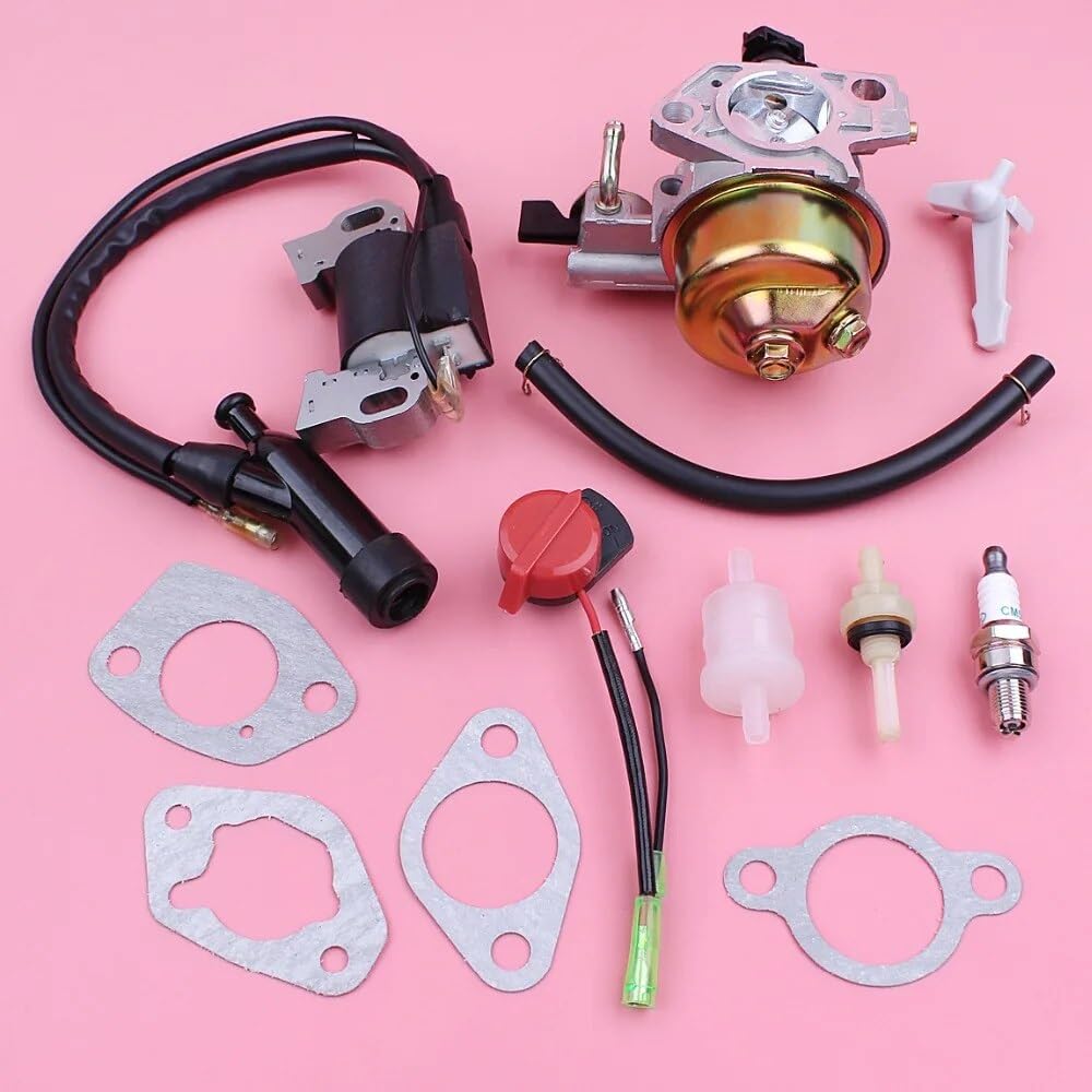 Bobine d'allumage de carburateur, for GX390 13HP GX 390, moteur de tondeuse à gazon, interrupteur marche/arrêt, Kit de filtre à Joint de carburant Bobine pour machines de jardin