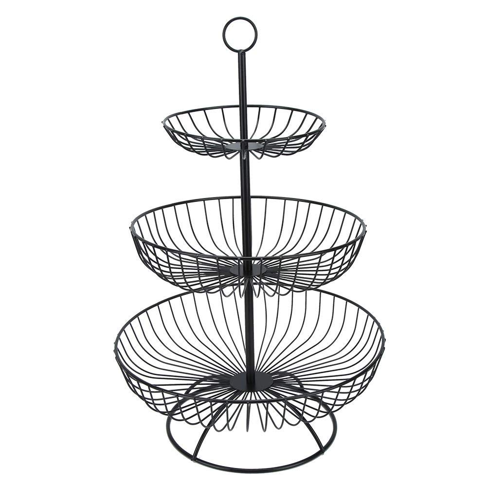 plateau à fruits, Assiette de fruits à 3 niveaux(Gray)