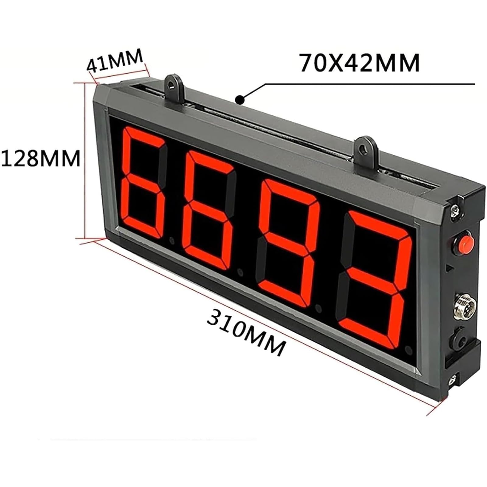 Compteur de convoyeur LED à 4 chiffres, affichage numérique avec télécommande, induction de 30 cm, mémoire de mise hors tension pour la production, l'emballage, le tri logistique