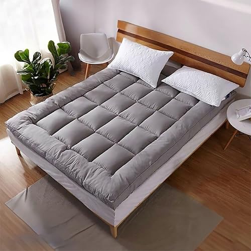 THABATAD Protector de colchón acolchado para cama individual, grueso, funda de colchón suave y refrescante acolchada para aliviar el dolor de