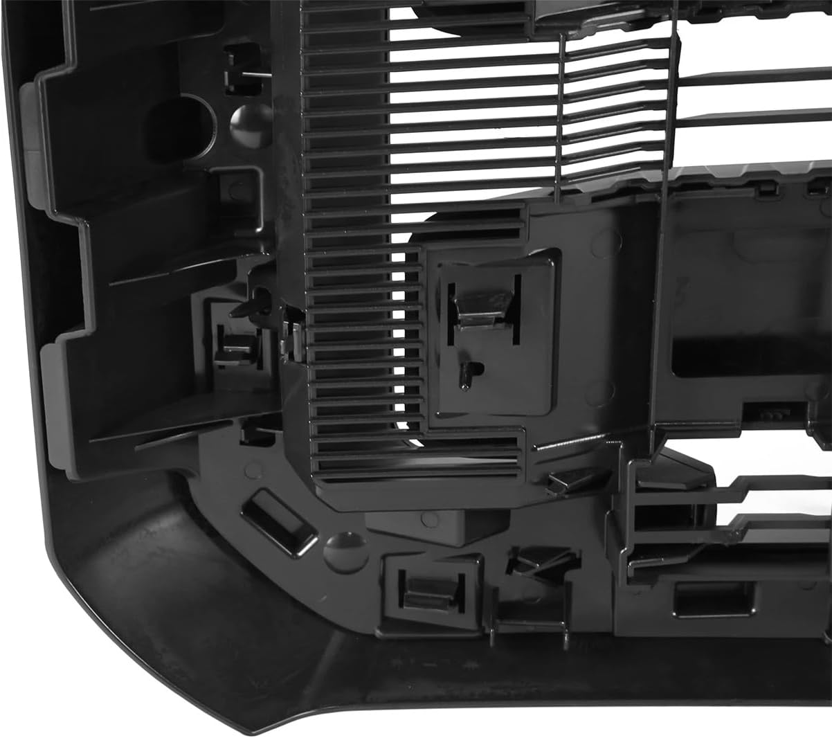 Front Bumper Grille Grill Assembly Fits for 2011-2016 F250 F350 F450 Super Duty Matte Black Replace BC3Z8200AA BC3Z8200G, Style 2