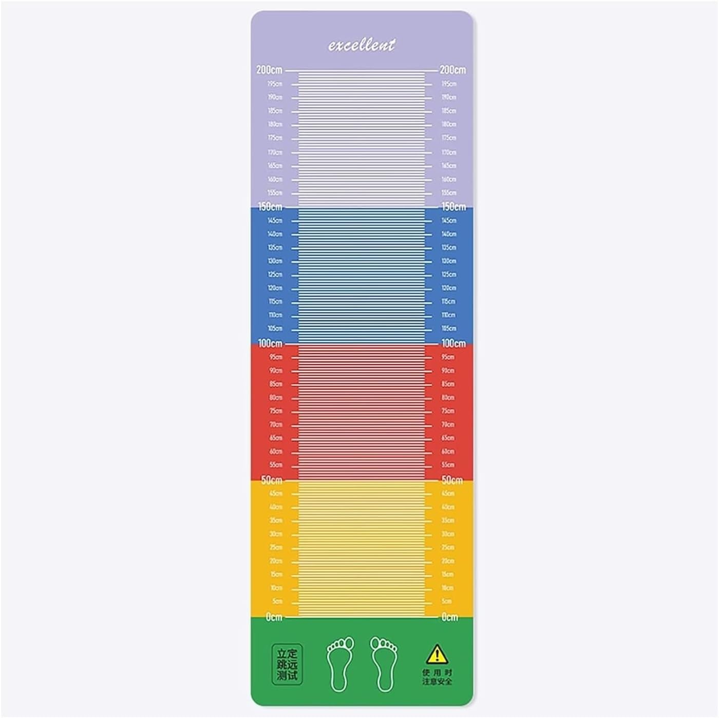 Gym Mat,Standing Long Jump, Practice Test Pad, Training Cushion/Long Fitness Board,0.8M Wide Rubber Roping