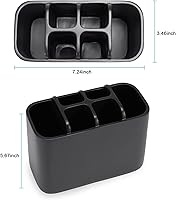 Vista 3 de Soporte para cepillos de dientes para baño, organizador de pasta de dientes, soporte para cepillos de dientes, soporte para brochas de maquillaje